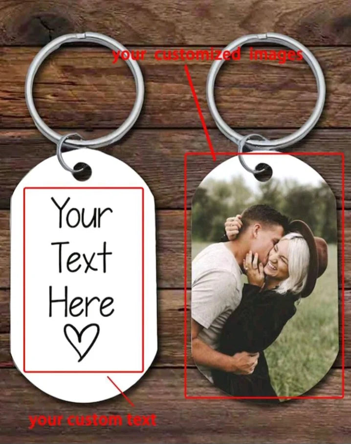 Personalized Photo & Message Keychain. Carry Your Favorite Memory Everywhere ❤️