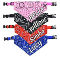 1pc Custom Adjustable Dog Collar Pet Saliva Towel